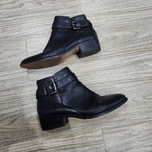 Karl Lagerfeld black leather ankle boots